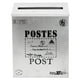 thumbnail image 2 of Buzón de correos de estilo europeo para montaje en pared exterior. Blanco-1, 2 of 6
