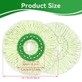thumbnail image 5 of 3 Pack Microfiber Spin Mop Refills, Compatible with Libman Tornado System, Washable Replacement Heads for Hardwood Tile Laminate Floors, 5 of 8