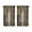 Brown Matte Color, variant on Vintage Brown Matte Color Blocks Tier Kitchen Curtains for Bathroom Living Rod Pocket Window Drapes 28"x39" 2 Panels Window Treatment Tiers
