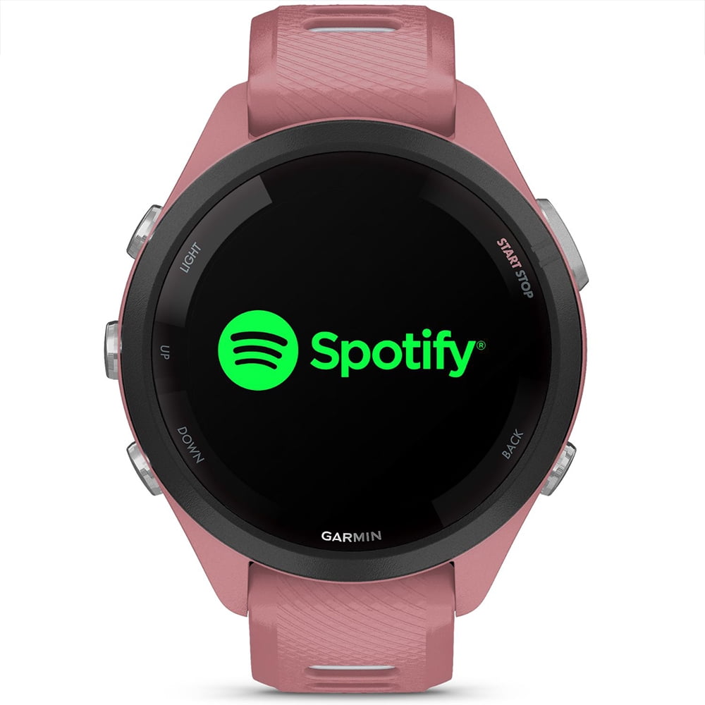 Garmin Forerunner 265S GPS Smartwatch, Light Pink/Whitestone 010-02810-05 Bundle with Deco Essentials 3x 18mm Metal Bands, 3x Silicone Dust Cover and 2x Screen Protector