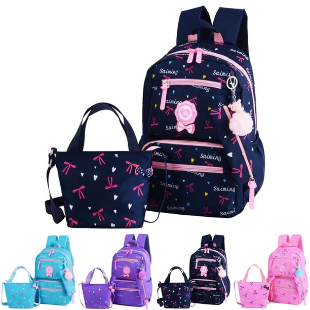 2Piece Waterproof School Bags for Boys Girls Primary School Orthopedic