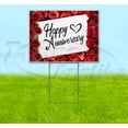 thumbnail image 1 of Happy Anniversary (18" x 24") Yard Sign, Includes Metal Step Stake, 1 of 6