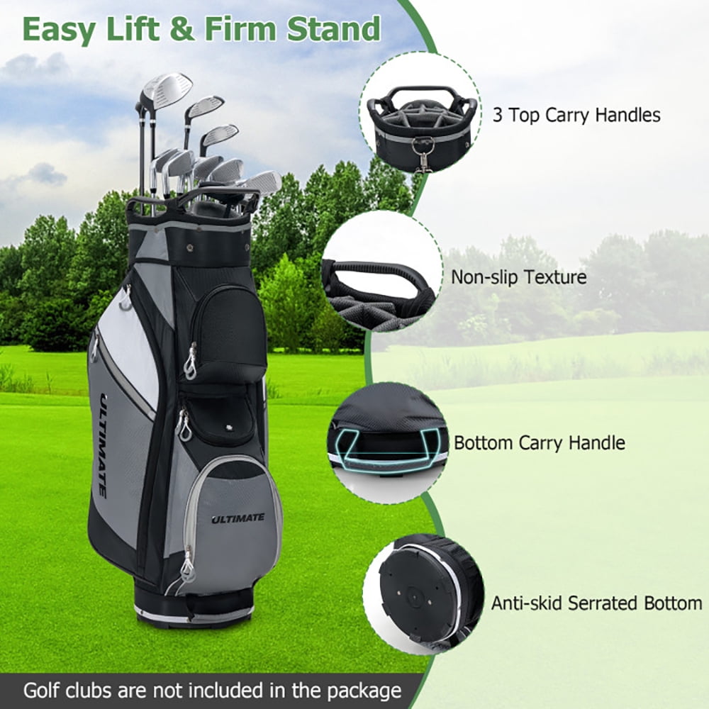 Yardi Yard 14-Way Golf Cart Stand Bag with Waterproof Rain Hood, Lightweight Golf Stand Bag for Men & Women,Multiple Pockets, Lightweight & Durable