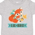 thumbnail image 4 of Inktastic Little Brother Woodland Fox Lil Bro Boys Toddler T-Shirt, 4 of 5