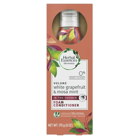 Gardeners Herbal Mint - Herbal Essences Bio:Renew White Grapefruit & Mosa Mint In-The-Shower Foam Conditioner, 6 oz