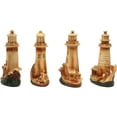 thumbnail image 2 of Ebros 3.5"Tall Marine Scenic Lighthouse By The Ocean Set Of 4 Miniature Figurine, 2 of 9