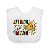Inktastic Happy Cinco De Mayo-sombrero Boys or Girls Baby Bib