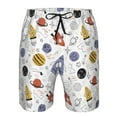 thumbnail image 3 of Balery Rocket Planets Traje de Baño Estilo Hawaiano para Hombre, Shorts de Secado Rápido con Bolsillos-XX-Large, 3 of 6