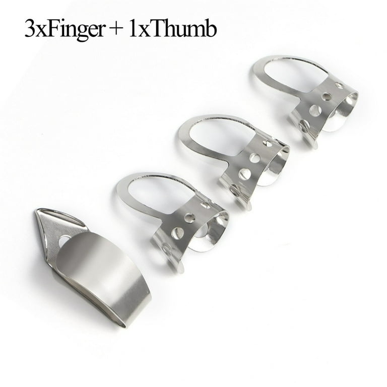4 Tone Deaf Music Metal Finger Picks Fingerstyle Picks Guitar Pick