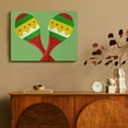 thumbnail image 4 of Chilfamy Maracas Theme Canvas Wall Decor for Bathroom - Modern Canvas Prints Wall Art for Home Decoration - Ready To Hang Room Art Decor Accessories 16x12in, 4 of 6