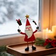 thumbnail image 6 of 2026 Christmas Indoor Home Decor 3 Style Christmas Standing Decor Figurines Santa Claus Snowman And Reindeer Table Ornament For Fireplace Mantel And Shelf, 6 of 9