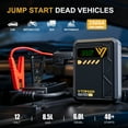 thumbnail image 2 of VTOMAN X4 Portable Jump Starter with 150PSI Air Compressor, 2500A Car Battery Jump Starter (8.5L Gas/6L Diesel) , 12V Lithium Jump Box & Auto-Shutoff Tire Inflator, Large LED Display, 2 of 4
