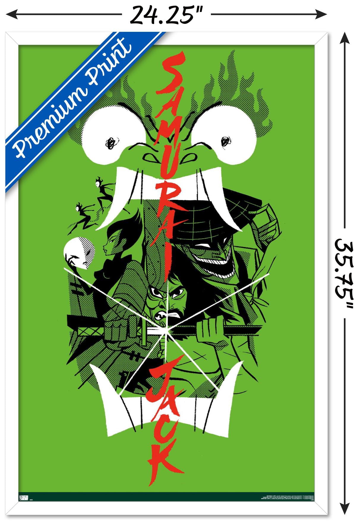 Samurai Jack - Ensemble Wall Poster, 22.375" x 34", Framed