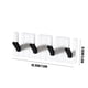 thumbnail image 2 of Organizador de pared adhesivo con forma de teclas de piano | Bolsillo grande para llaves, ganchos resistentes para llaves, bolsos y sombreros | Sin taladros, se desmonta sin daños | Juego de 2, 2 of 5
