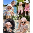 thumbnail image 5 of FURTALK 2PC Sun Hat for Baby Girls Toddler Summer Beach Hats with Wide Brim Cotton Sun Protection Travel Essentials, 5 of 5