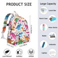thumbnail image 6 of Cute Dinosaur Pattern Backpack for School,Cute School Bag,Schoolbag with Adjustable Shoulder Straps & Padded Back,13.4"x11"x4.7", 6 of 6