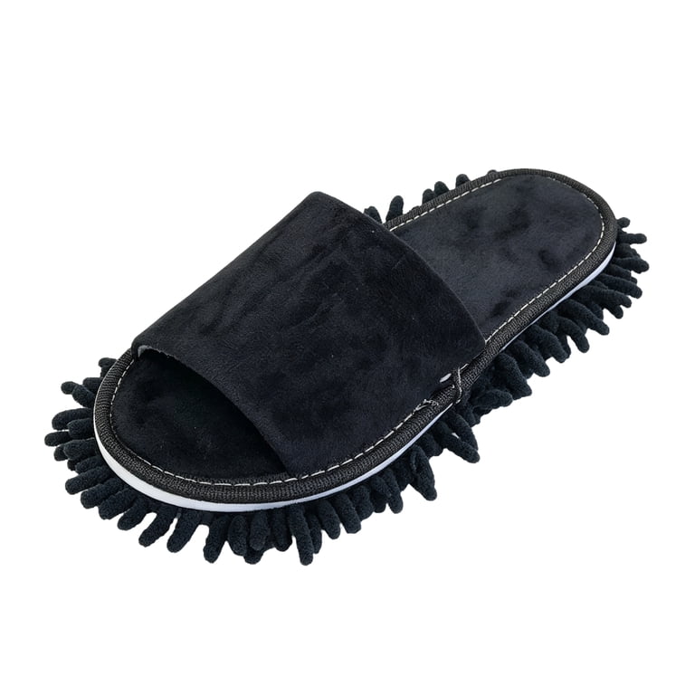 Women's Non Slip Slippers, Lazy Floor Cleaning Mop Design with Soft ...