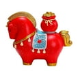 thumbnail image 2 of ToyKingdee Resin Horse Statue, Chinese Red Feng Shui Zodiac Horse Figurine for Good Luck, Creative Chinese Horse Sculpture Crafts, 2 of 6