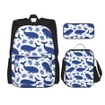 thumbnail image 1 of Disketp Whale Mochila Estampada de Gran Capacidad con Lonchera y Estuche, Set de 3 Piezas para Estudiantes, 1 of 7