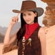 thumbnail image 2 of ColoMX Disfraz de cosplay de vaquero para hombres Vest Western Cowboy Vest casual Finge Hippie Disfraz Chaleco Western Party Bandanas Cowgirl Hat Brown 140-160 XL, 2 of 7