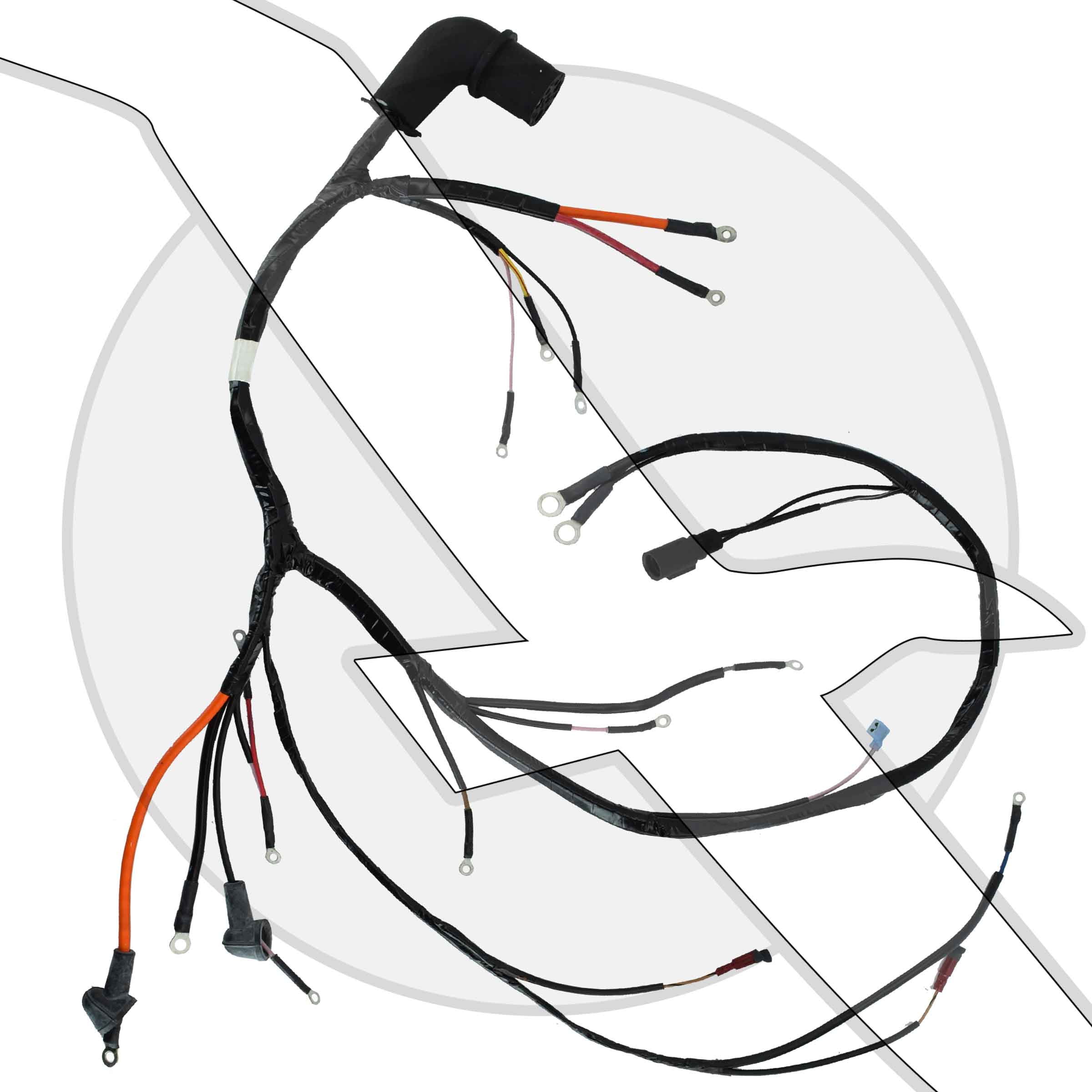 Omc Cobra Sterndrive Motor Complete Engine Wire Harness 5 0l 5 8l Ford 3856047 Walmart Com