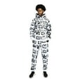 thumbnail image 3 of G-Style USA Men's King Crown Fleece Tracksuit Set - Pullover Hoodie and Sweatpants ST873 - White - Small, 3 of 8