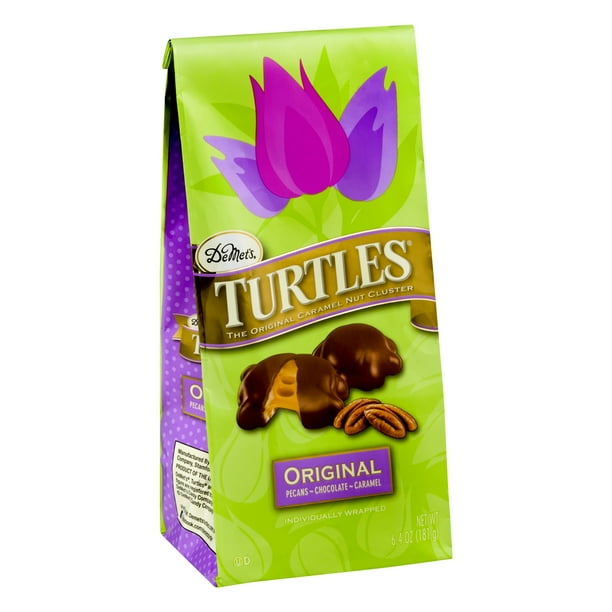 DeMet's Turtles Original Pecans, Chocolate and Caramel Nut Clusters, 6.