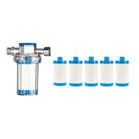 

2 Set Household to Impurity Rust Sediment Washing Machine Water Heater Shower Shower Water Filter Front Tap Water Purifier Filter 102x47mm & 142x113x55mm