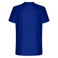 thumbnail image 5 of MIXUE Shirts For Men Summer Letter Print Round Neck Short Sleeve Casual Fit Pullover Tops T Shirts Daily-Wear,Blue,XL, 5 of 5