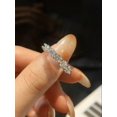 thumbnail image 1 of 1pc Brilliant GlamorousTotal Eternity Band Moissanite Diamond Rings for Women 925 Sterling Silver Engagement Wedding Luxury Fine Jewelry, 1 of 4