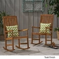 thumbnail image 4 of Noble House Arcadia Outdoor Acacia Wood Rocking Chairs (Set of 2) Teak, 4 of 4