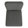 thumbnail image 4 of HomePop Rounded Back Upholstered Dining Chair, Set of 2, Black, 4 of 10