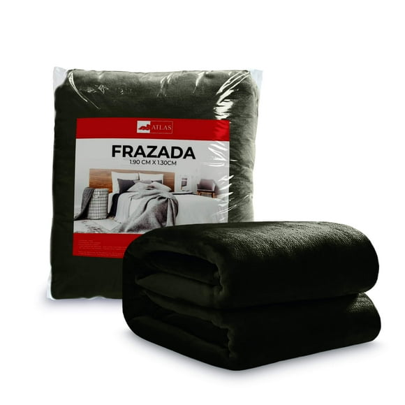 Frazada Cobertor Suave 130 x 190 Atlas del descanso Olivo