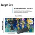 thumbnail image 6 of armdgodx Non Slip Water Resistant PU Leather Multifunctional Desk Pad 31.5 x 15.7, Flowers Painting, 6 of 6
