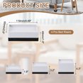 thumbnail image 2 of 4 Pack Bed Risers, Square Heavy Duty Stackable Lift Block to 2", Gray, 2 of 6
