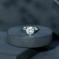 thumbnail image 6 of Rosec Jewels Certified Lab Grown Diamond Solitaire Engagement Ring 2 Carat - 9 mm - EF-VS Grade, 10K White Gold, US 11.00, 6 of 9