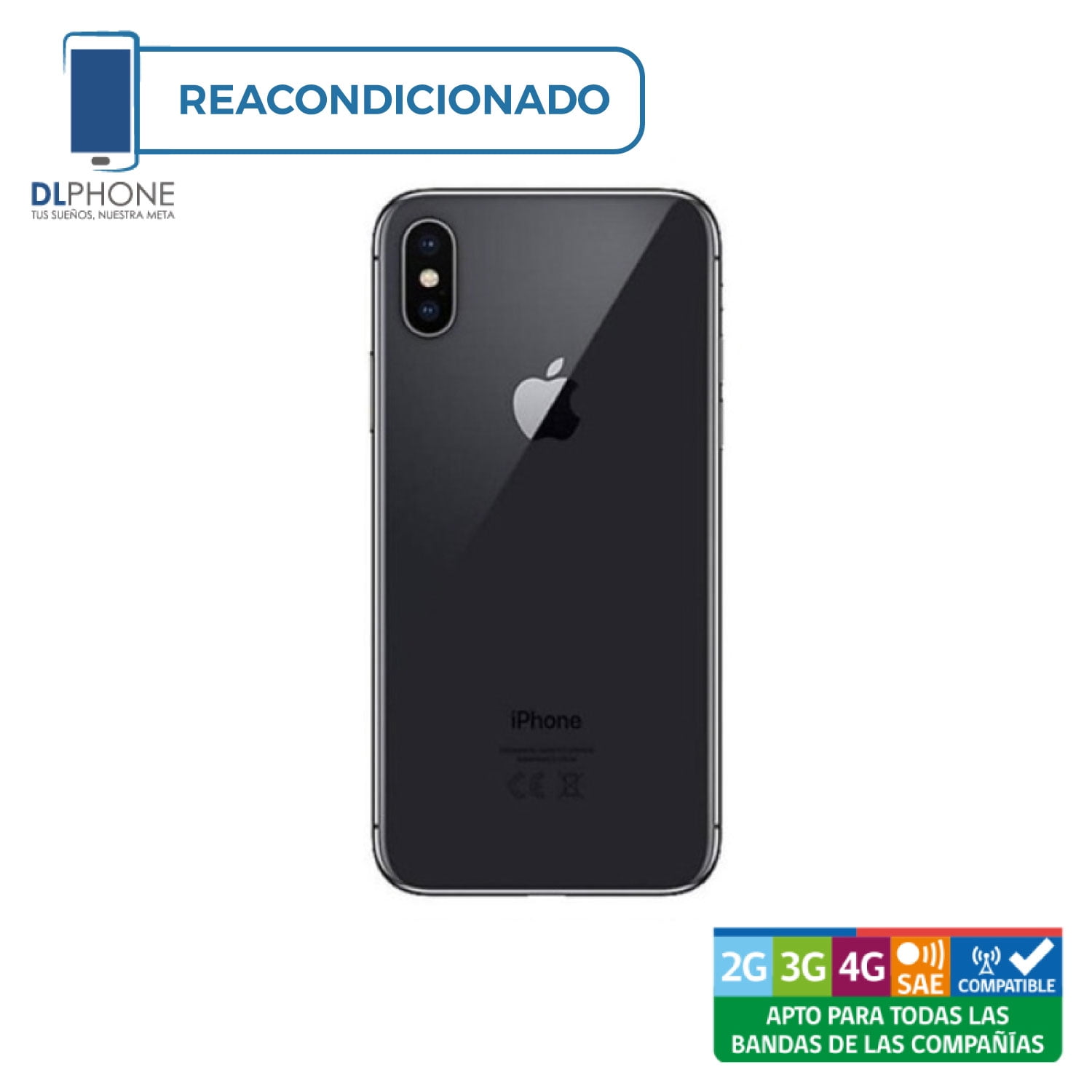 Apple Iphone X 64GB Negro Reacondicionado Apple