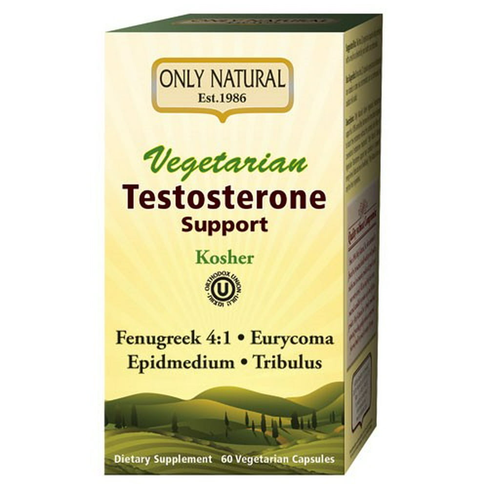 Only Natural Vegetarian Testosterone Support 60 Veggie Capsules