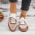 thumbnail image 7 of oqasdz Womens Casual Shoes Bow Tie Design Flat Bottom Shiny Dressy Shoes for Elegant Square Toe Party Evening Trendy Daily Wear Summer Outdoor, 7 of 7