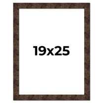 19x25 Frame Brown Burl Real Wood Picture Frame Width 1.625 Inches | Interior Frame Depth 0.5 Inches