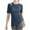 Blue, variant on Women's Cotton Blend Tops Slim Fitted Crew Neck Short Sleeve Sports Yoga Shirts Summer Soft Breathable Blouses (XL, Brown)