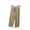 Beige, variant on Women's Capri Pajama Pants Plus Size Sleep Pants Casual High Waisted Drawstring Soft Capris Pants Loungewear