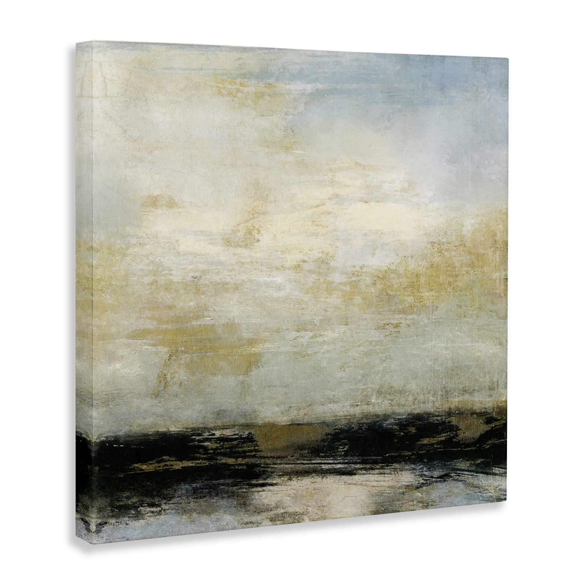 Stupell Industries Abstract Paint Streak Landscape Landscape Painting Gallery Wrapped Canvas Art Print Wall Art, 24 x 24