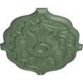 thumbnail image 3 of 36"W x 26"H x 1 1/2"P Pesaro Ceiling Medallion, Hand-Painted Athenian Green, 3 of 4