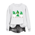 thumbnail image 2 of Herrnalise - Sudadera con estampado de trébol del Día de San Patricio para mujer, sudadera con trébol irlandés, suéter holgado de manga larga, prepárate para la grandeza por menos, 2 of 4