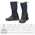 thumbnail image 2 of Uxcell Leg Gaiters Waterproof Shoe Covers Hiking Gaiters Navy Blue M, 2 of 6