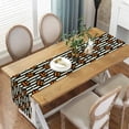 thumbnail image 3 of Halloween Pumpkin Black Stripe Table Runner Seasonal Holiday Farmhouse Kitchen Dining Table Decoration Runners for Indoor Outdoor Home Party Decor 13 x 90 Inches, 3 of 5
