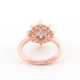 thumbnail image 3 of solitaire jewels 2CT Princess Moissanite Art Deco Engagement Ring For Women, 10K Rose Gold, 3 of 5