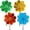 Color Light, variant on Minzimin 4PCS Flower Wind Spinner Sparkly Lawn Pinwheel 11.8 inch Colorful Rainbow Garden Windmill for Garden, Party, Outdoor, Yard Decor，bird repellent