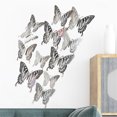 thumbnail image 4 of 12PCS 3D Metal Texture Hollow Butterfly Wall Sticker, 4 of 6